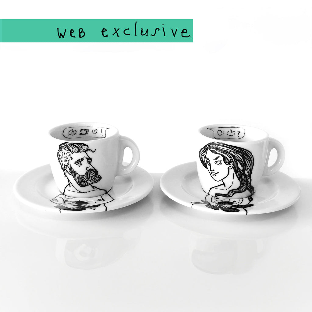 ADAM & EVE porcelain espresso set | PolonaPolona
