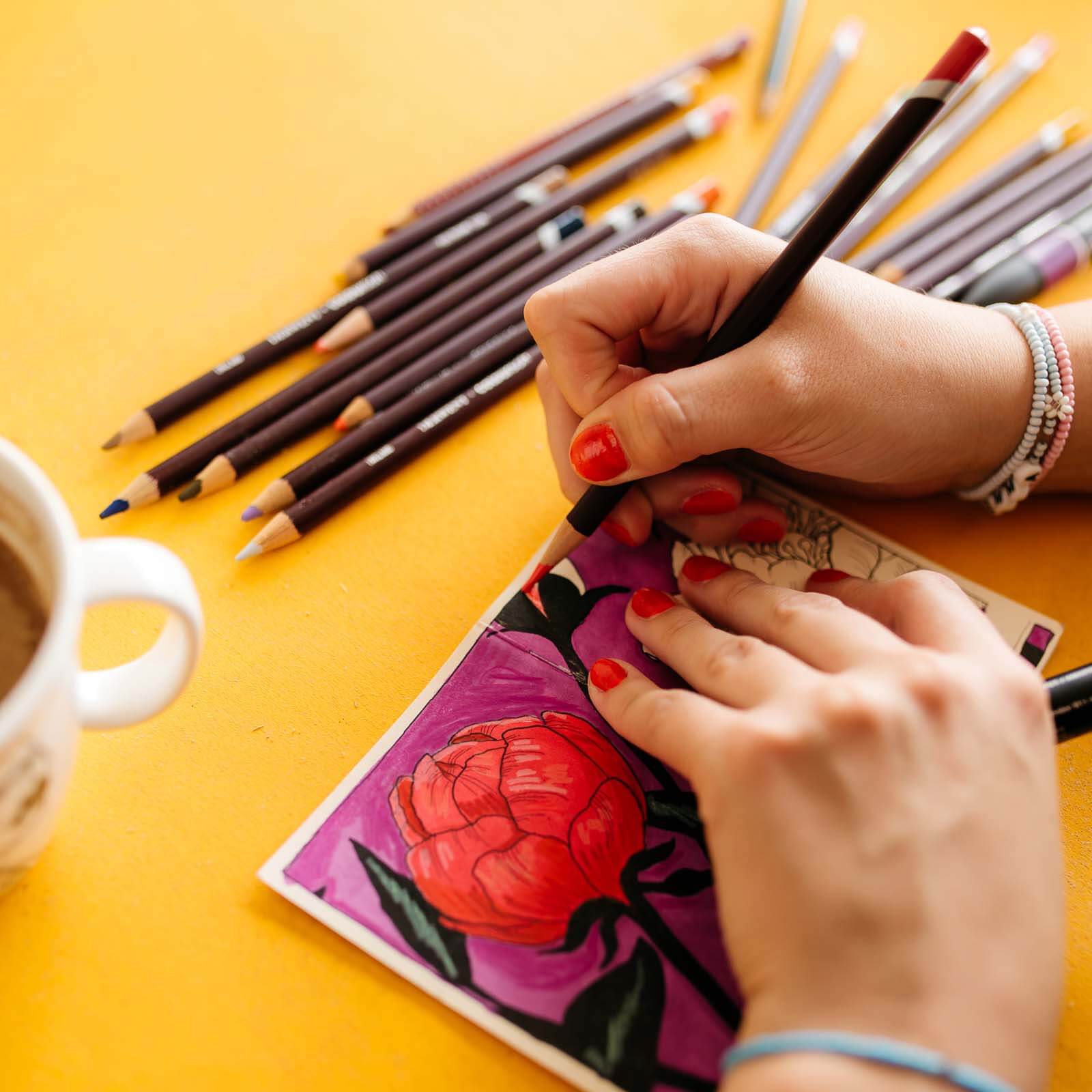 GARDEN OF PEONIES, pretty floral notebook XS