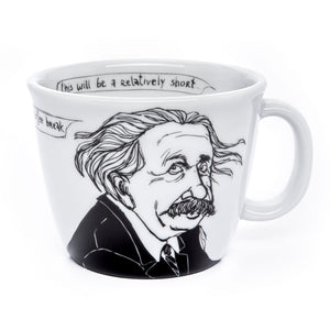 Porcelain cup inspired by Albert Einstein