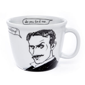 Porcelain cup inspired by Nikola Tesla