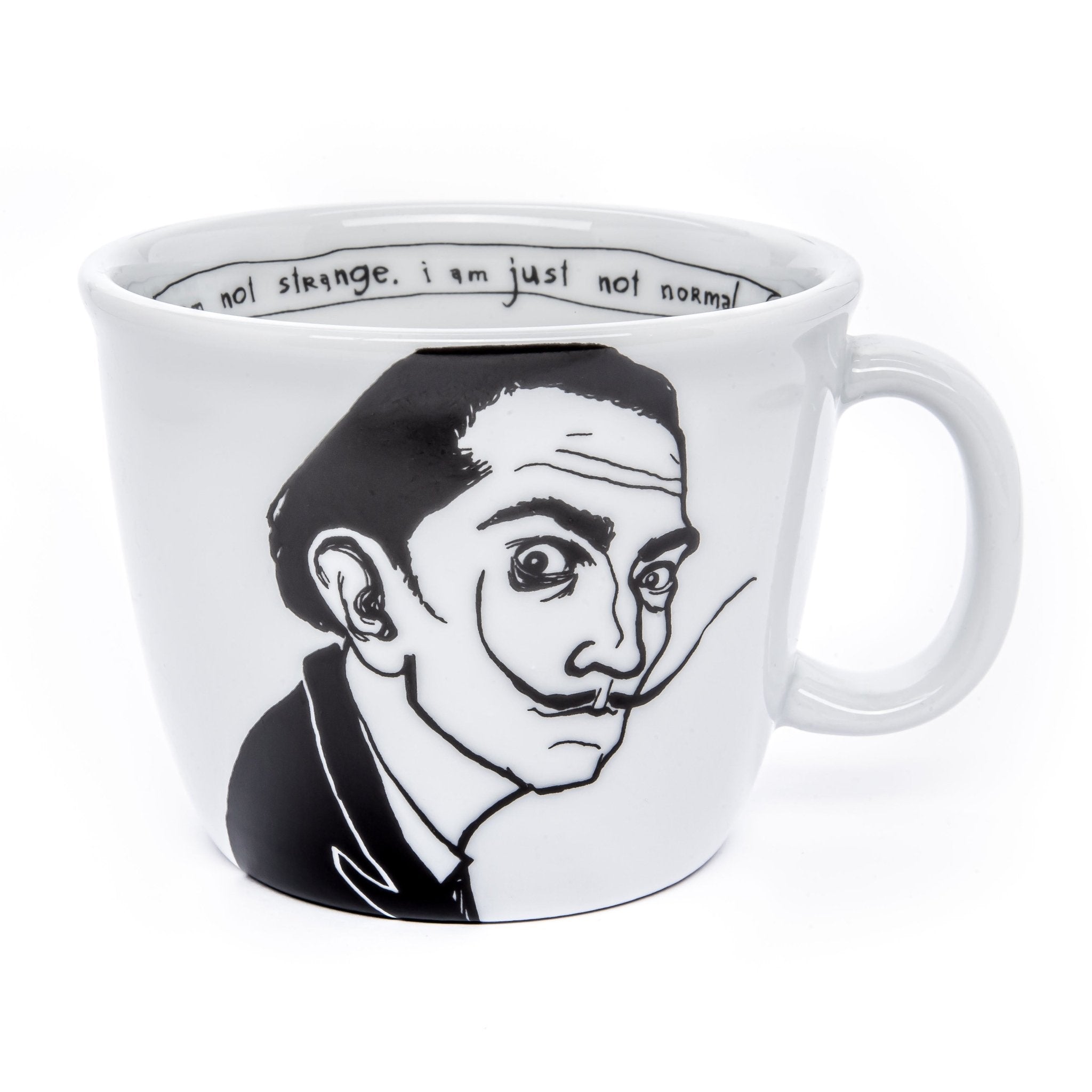 Porcelain cup inspired by Salvador Dali