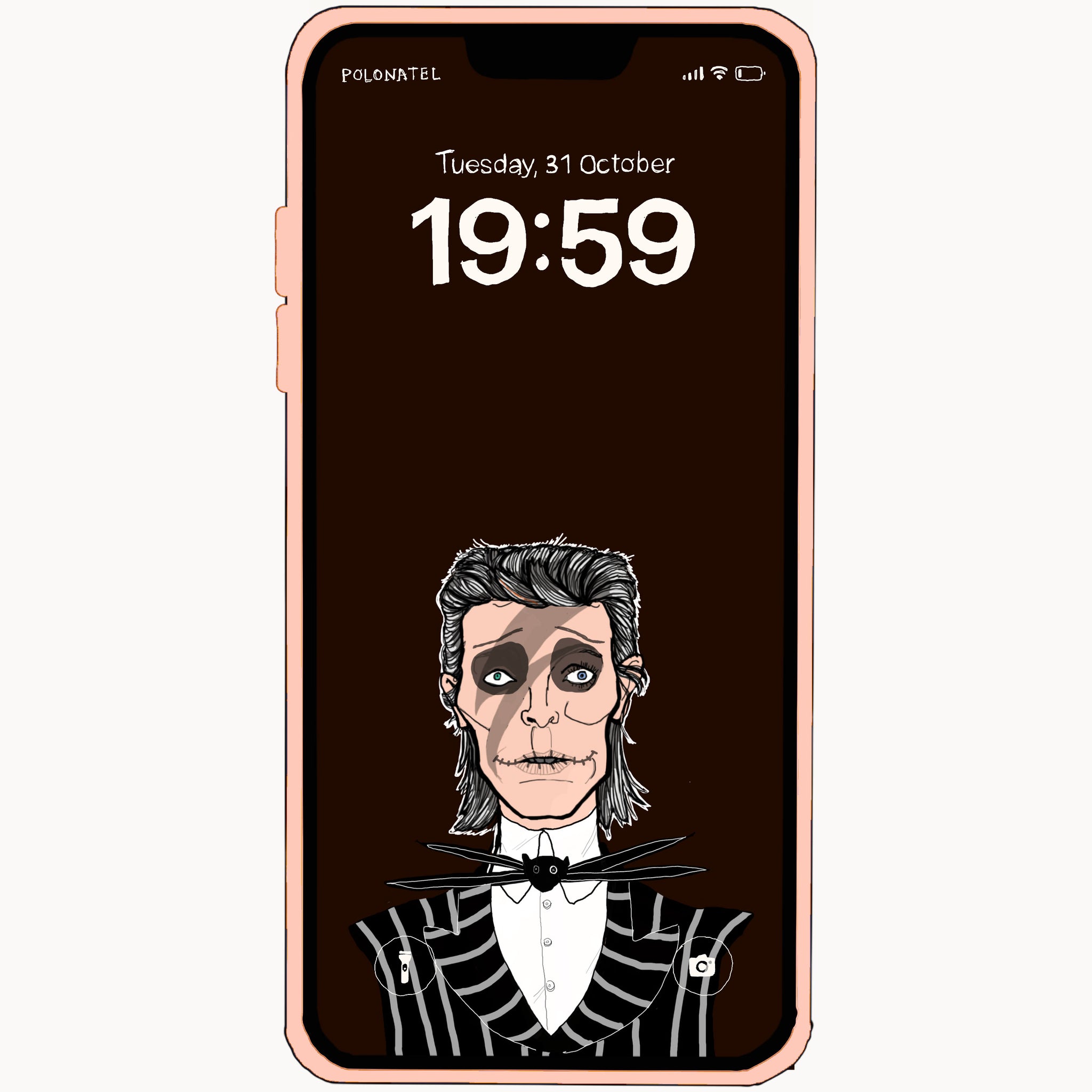 the glam skeleton, Halloween wallpaper