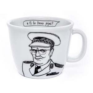 JOSIP white coffee cup by Polonapolona