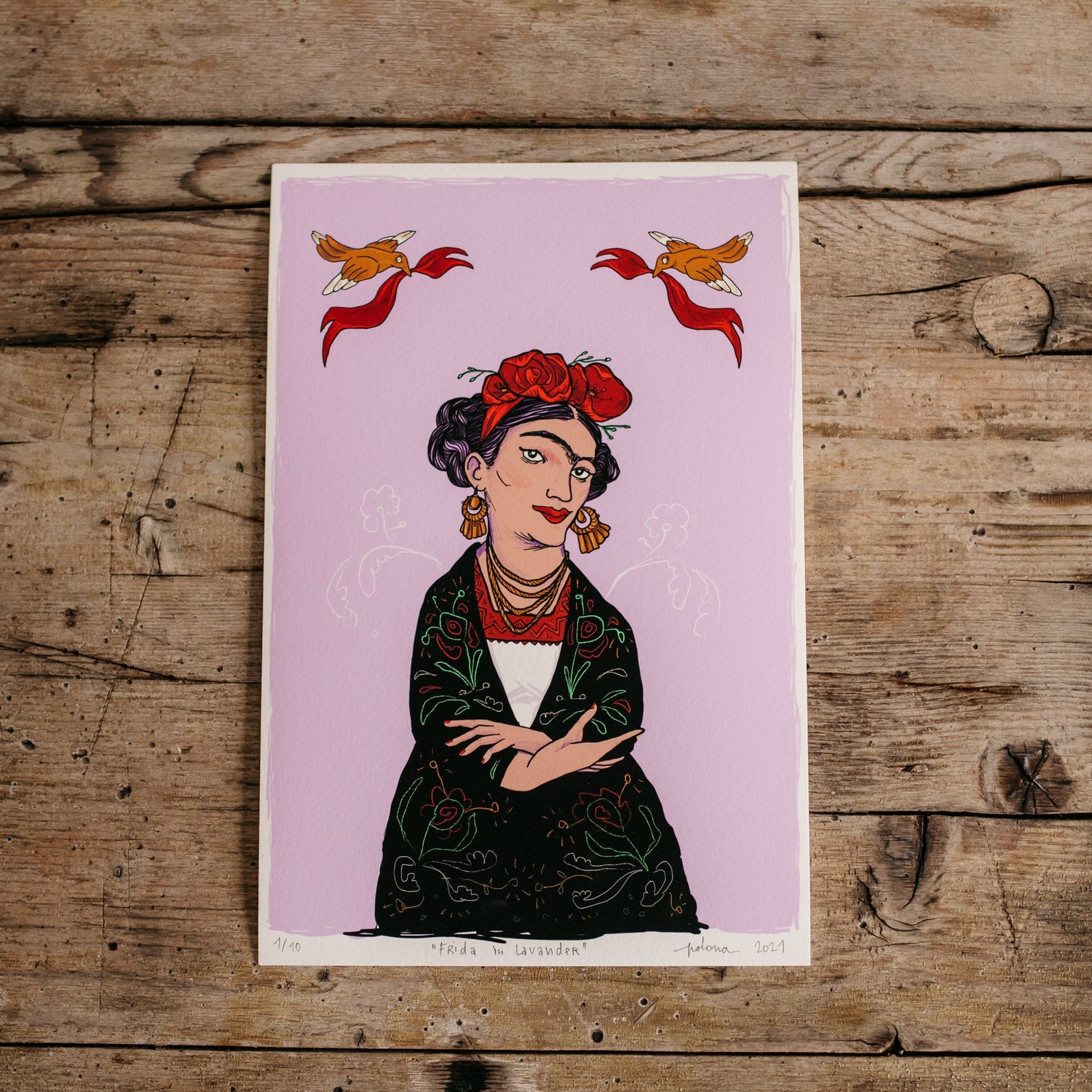 Frida in Lavender, limited edition print PolonaPolona PRINT -40